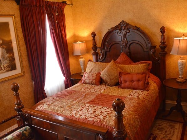 Luxurious Linens on a Four Post Bed