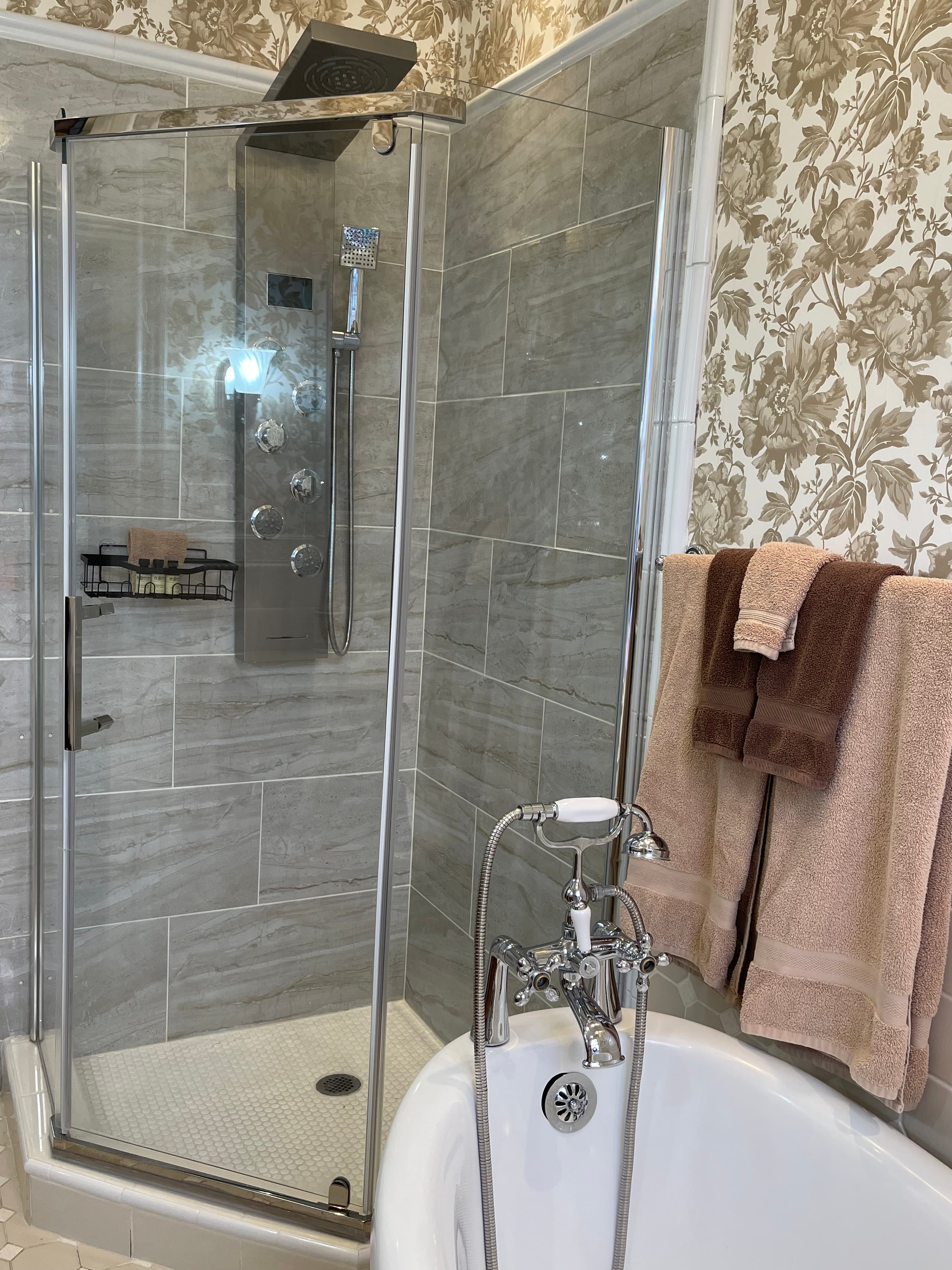 Shower Stall from Window View